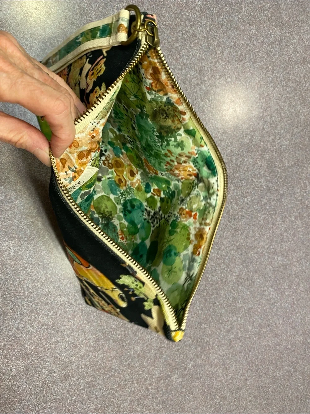 Betsy Olmsted Night Moth Pouch Wristlet NWT